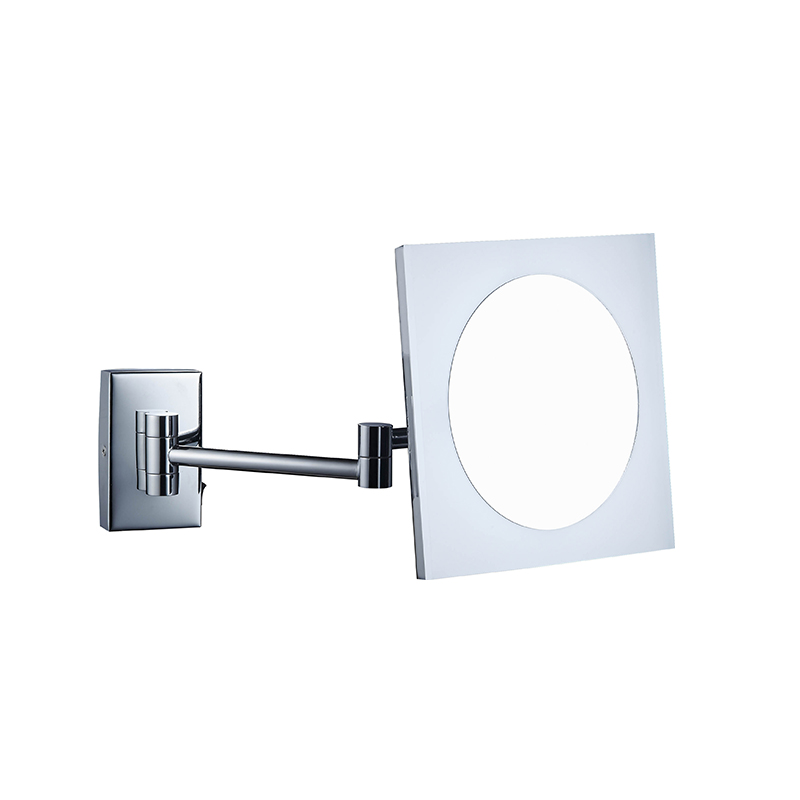 Hotel Bathroom Smart Square Wall Magnify LED Bathroom Mirror