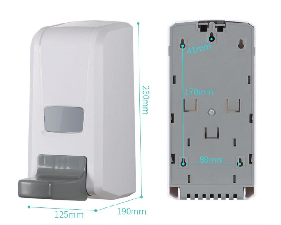 Double Wall Mounted ABS Plastic Soap Dispenser For Hotel - 副本