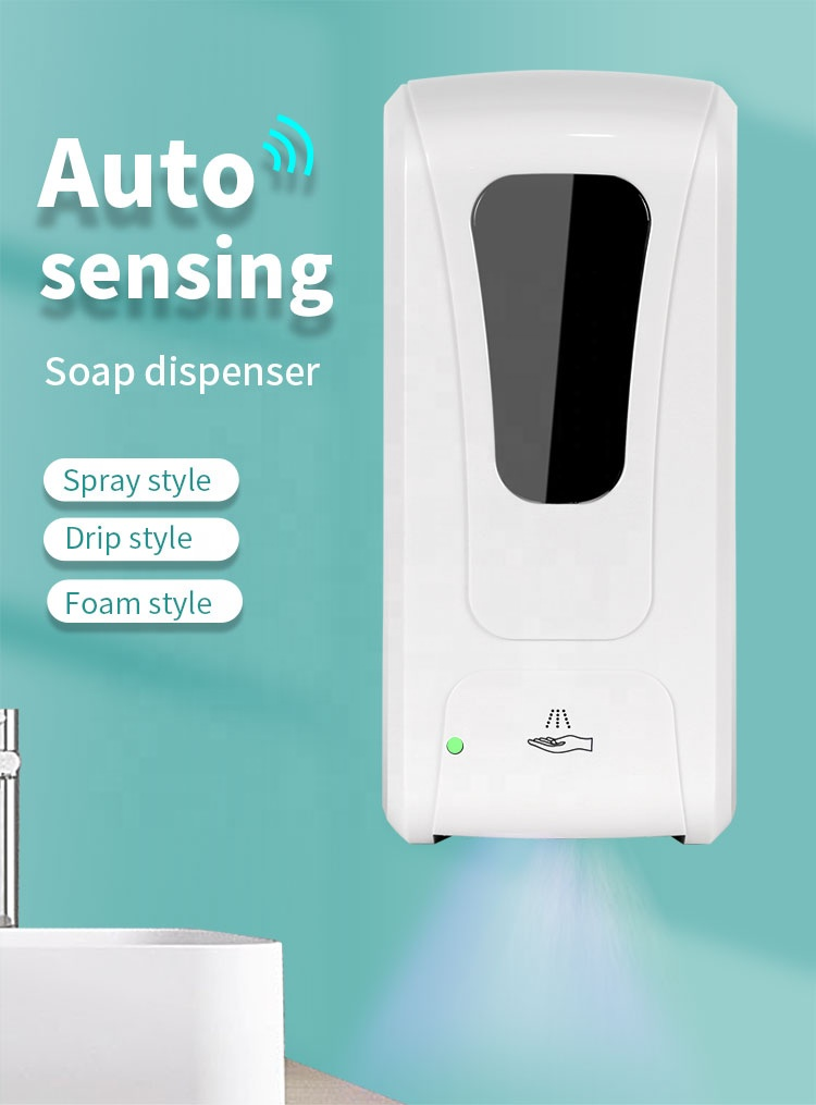 Wall Mounted Sensor Automatic Foam Spray Soap Liquid Dispensers 1000ML hand sanitizersanitizer dispenser