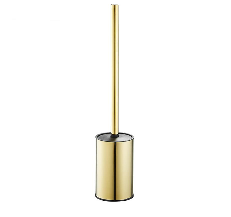 304 Stainless Steel Satin Black Gold Chrome Cheap Free Standing Toilet Brush Holder