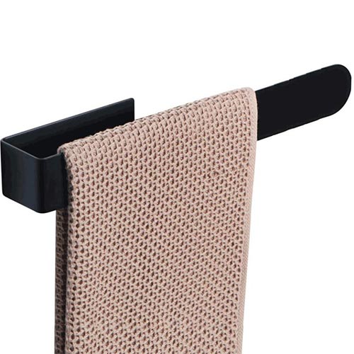 Hot Selling Adhesive No Drilling Bathroom Accessories Towel hanger Satin Towel Rack Kitchen Towel Holder