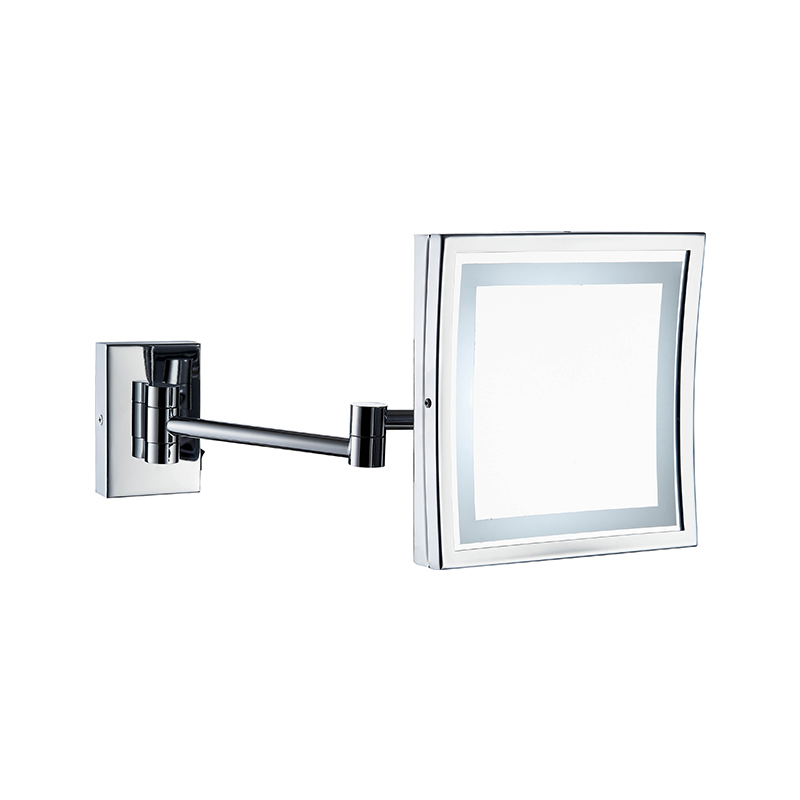 Hotel Bathroom Smart Square Wall Magnify LED Bathroom Mirror