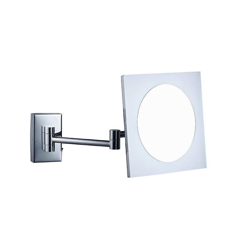 Bathroom 3X chrome dual sided magnifying vanity mirror