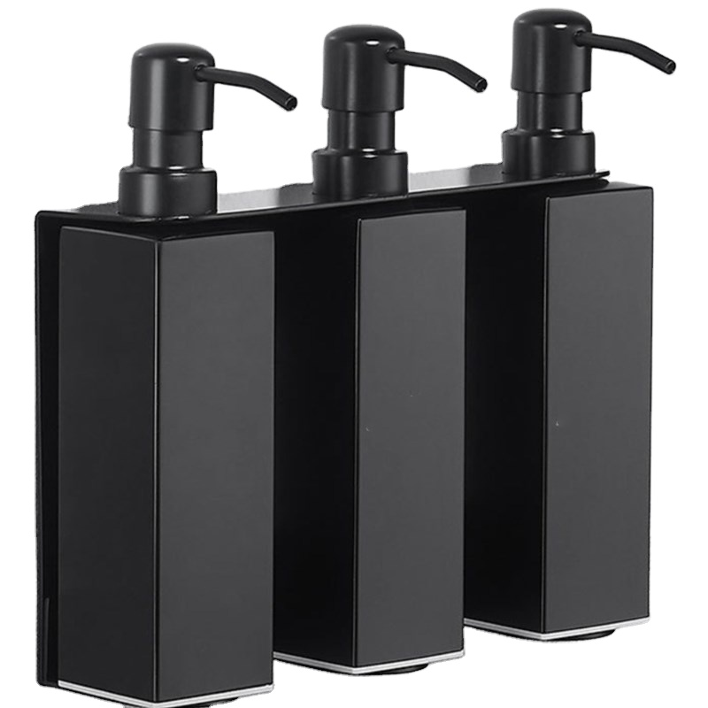 Stainless Steel Hotel Shower Black Bathroom Accessories touchless soap dispenser