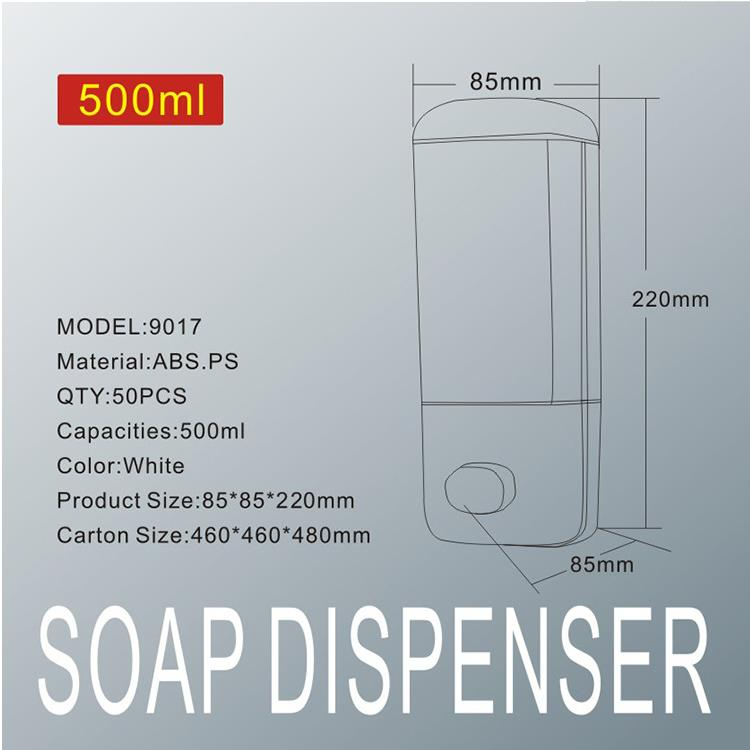 Wall Mounted ABS Hand Liquid Soap Dispenser For Home