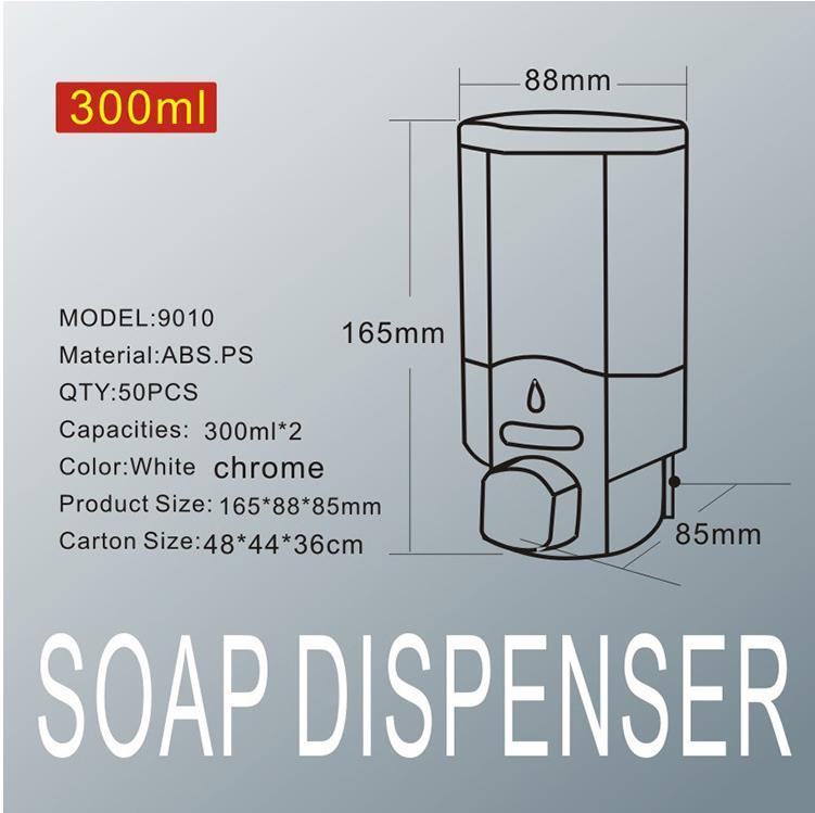 Luxury ABS Plastic Manual Pump Soap Dispenser For Hotel