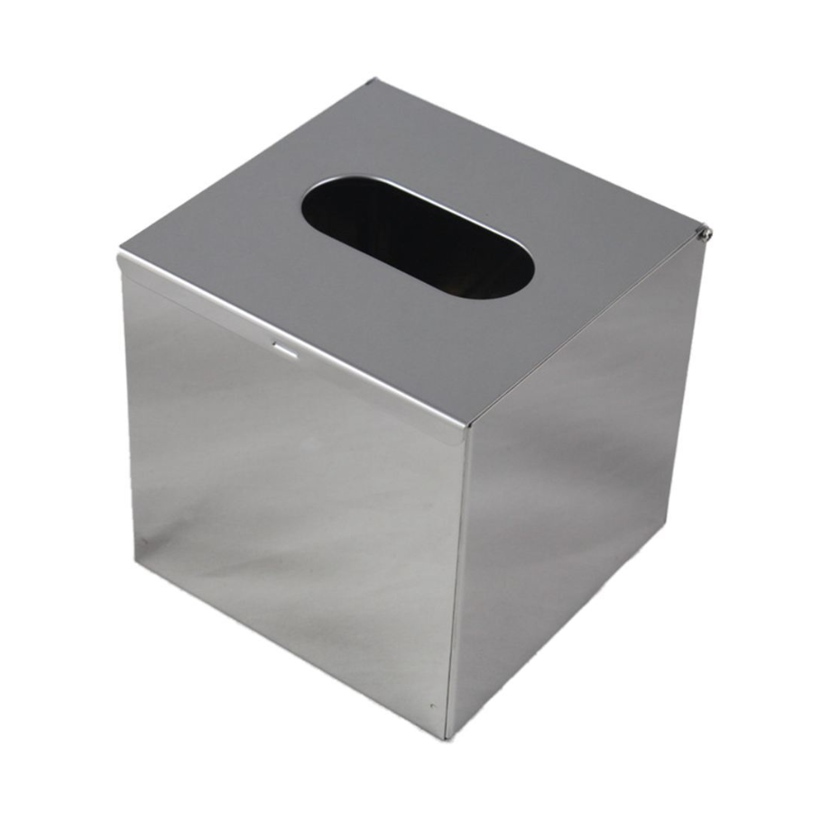 Amazon Hot Selling Table Tissue Box Paper Holder 304 Stainless Steel Standing Paper Towel Holder