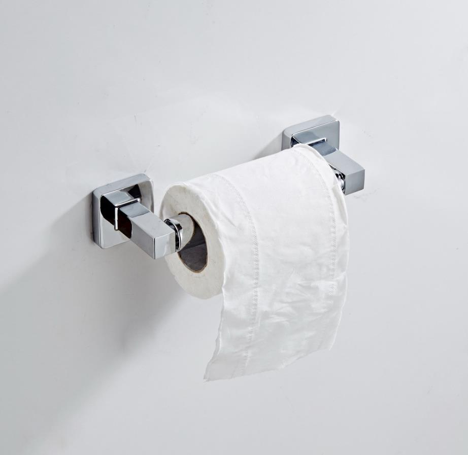 Stainless steel paper towel rack telescopic toilet paper rack bathroom roll paper rack