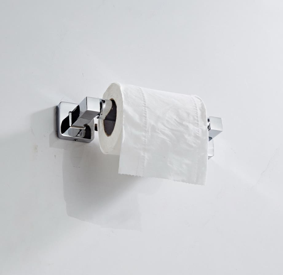 Stainless steel paper towel rack telescopic toilet paper rack bathroom roll paper rack