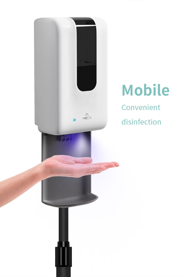 Stand Automatic Soap Dispenser Standing Touchless Sensor Hand Sanitizer Dispenser for Gel 1200ML