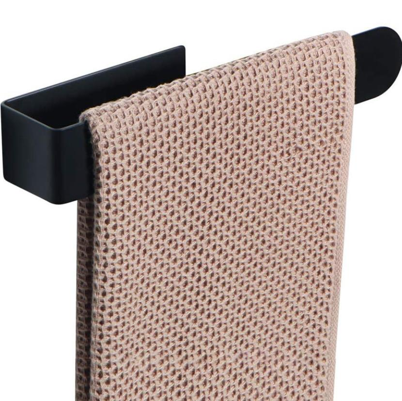 Amazon Hot Selling Adhesive No Drilling Bathroom Towel hanger Satin Hand Towel Rack Kitchen Towel Holder