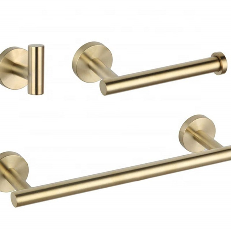 Stainless Steel Hotel Shower Gold Bathroom Accessories