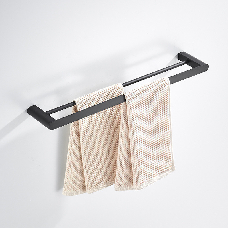 Double pole towel rack