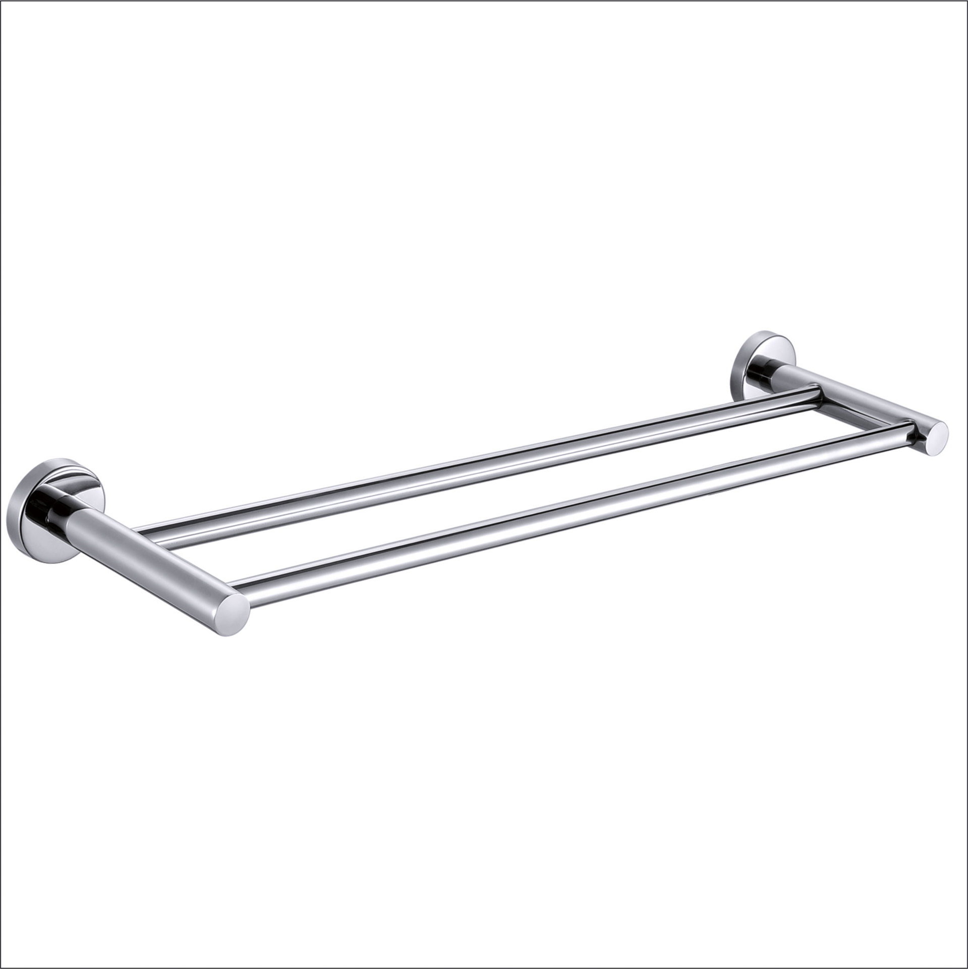 Double pole towel rack