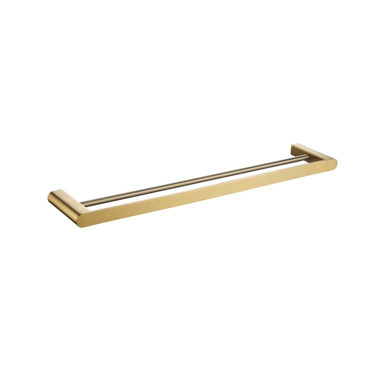Double pole towel rack