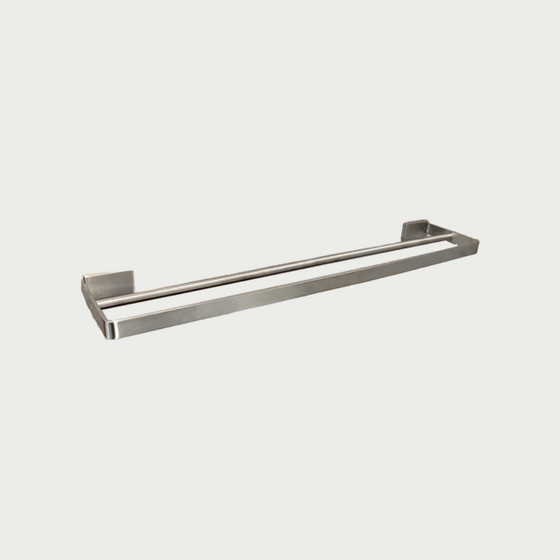 304 Stainless Steel Bathroom Towel Holder Accessories Wall Mounted Double Towel Rack Bar metal