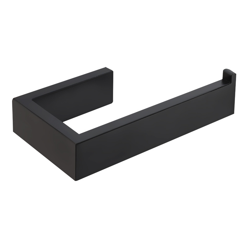 Stainless Steel Toilet Tissue Paper Roll Towel Plate Holder Steel Kitchen Towel Matte Black Paper Holders Bathroom Accessories