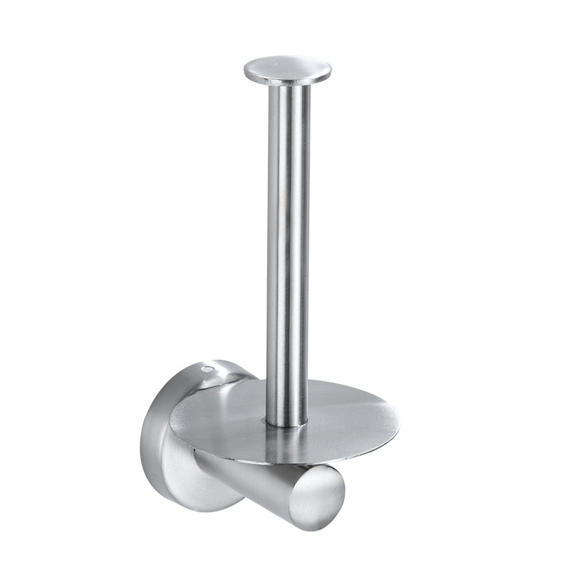New Design Paper Holder Wall Mounted Adhesive Stainless Steel Paper Roll Holder Paper Storage Standing Holder Bathroom Storage
