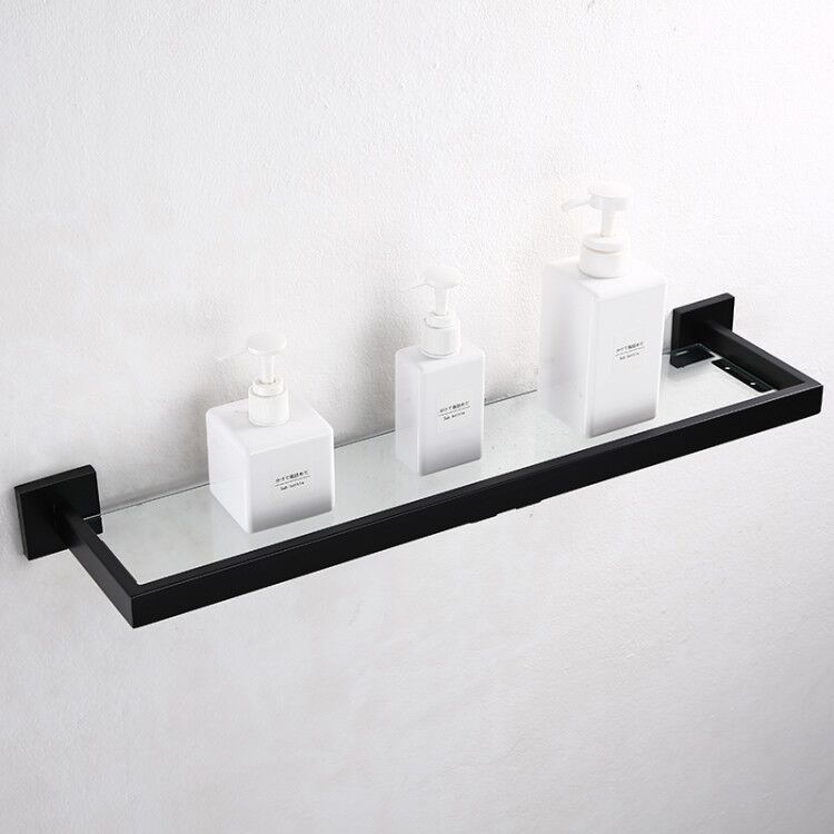 Modern Stainless Steel Bathroom Accessories Set Wall Mounted Bath Shelf