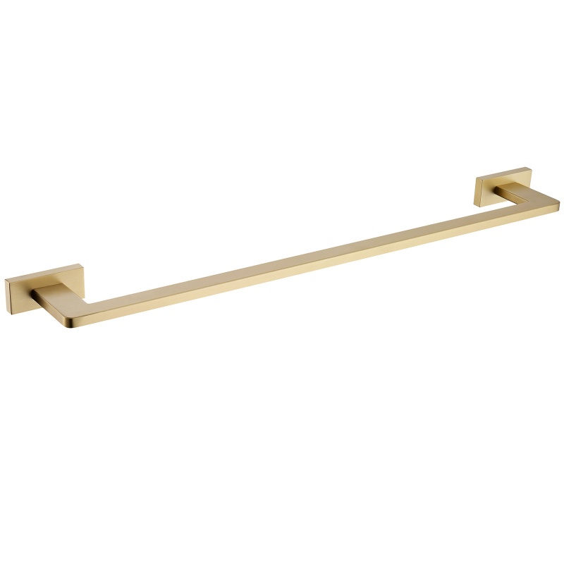 Hotel Gold Brushed Brass Towel Rack Bar Premium Bathroom Towel Bars