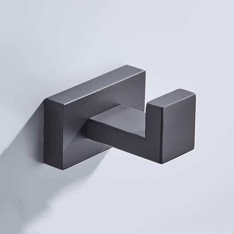 Bathroom Accessories Matte Black Robe Hook Wall Coat Hooks for Towel Clothing Hanging