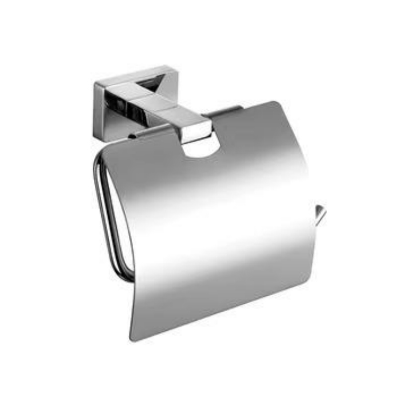 New Style Brushed Stainless Steel Modern Bathroom Paper Holder with Cover 