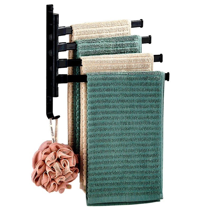 Wall Mount Bath Rack Organizer Bathroom Towel Rack Towels Holder
