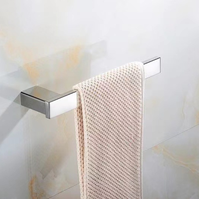 304 Stainless Steel Wall Mounted Bathroom Square Towel Rack Holder