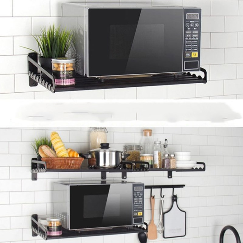 Wall Mount Home Stainless Steel Microwave Shelf